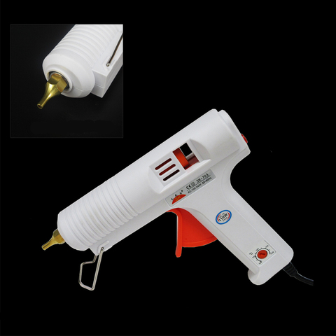 WENXING-pistola de pegamento de fusión en caliente, herramienta de reparación de injerto de pegamento de alta temperatura ajustable, AC110-240V de pistola de calor para barra de pegamento de 11mm, 110W ► Foto 1/6