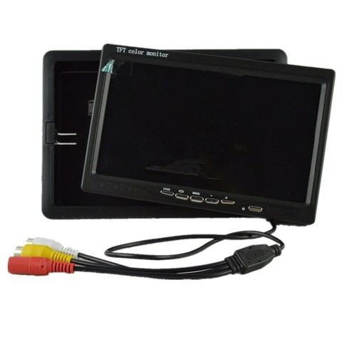 SHRXY Mini puerta ojo agujero mirilla y Video LCD de 7 pulgadas TFT Digital HD BNC cctv Monitor de la cámara ► Foto 1/5