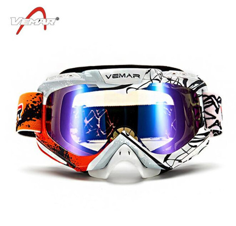 Gafas de Motocross Gafas protectoras Snowboard hombres al aire libre Gafas Casco Moto a prueba de viento para Casco Carreras esquí motocicleta Goggle ► Foto 1/4