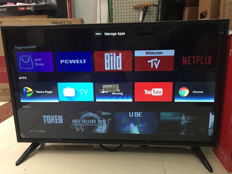 Wifi Smart Android 7.1.1 televisión 32 pulgadas DVB-T2 televisión led tv ► Foto 1/5