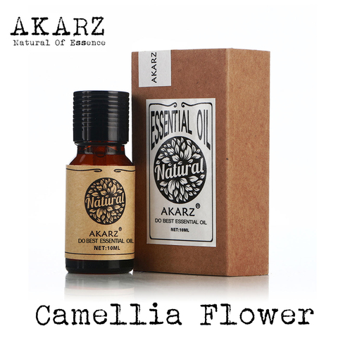 AKARZ-aceite esencial de flor de Camelia para el cuidado de la piel, Aceite Esencial Hidratante, flor de Camelia para masaje corporal ► Foto 1/6