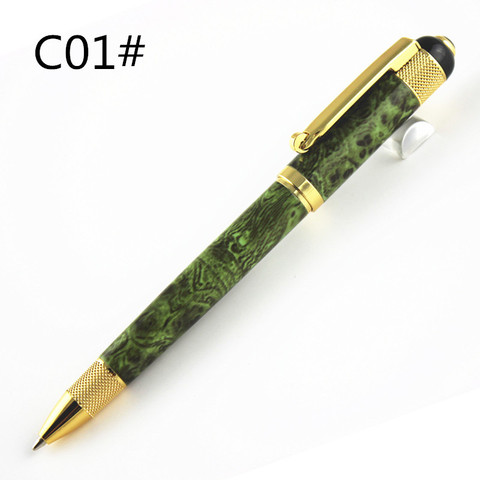 Bolígrafo roller con Clip dorado de lujo, Bolígrafo de Metal de alta calidad, con recambio de tinta negra de 0,7mm ► Foto 1/6