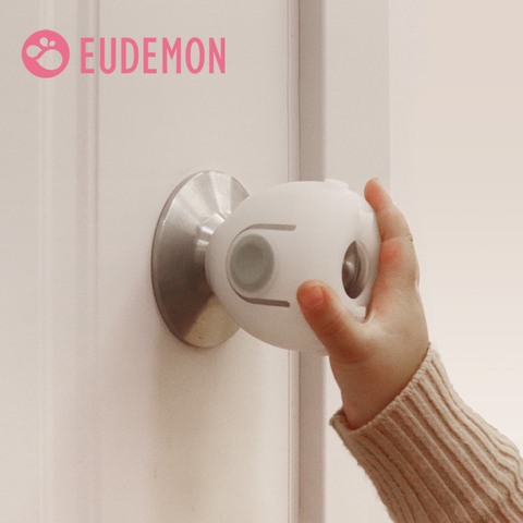 EUDEMON-pomo redondo de silicona para puerta, cubierta de seguridad, Protector de bebé, productos de protección para niños, anticolisión ► Foto 1/6