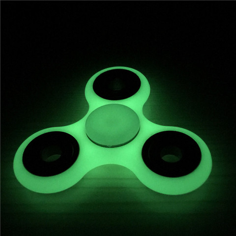 1pc resplandor en Spinner para la oscuridad juguetes ansiedad estrés Fidget Spinner, Spinner mano Spinner Fidget Puzzle juguetes para los niños ► Foto 1/6