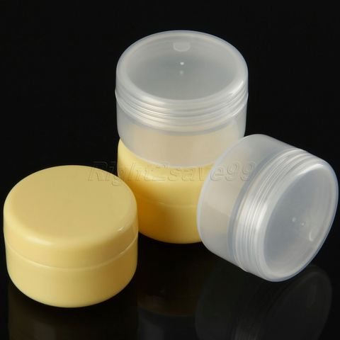 5 unidades de alta calidad unids 20 ml PP tarro de crema cajas 20g plástico vacío envase cosmético pequeña muestra maquillaje Sub-embotellado con tapas de tornillo ► Foto 1/6