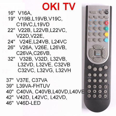 Control remoto RC1900 para OKI TV 16, 19, 22, 24, 26, 32 pulgadas, 37,40 46 