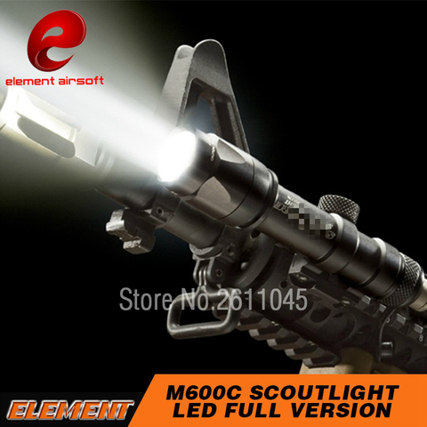 Elemento Airsoft Tactical M600C Scout luz 366 Lumen LED Flashlight arma con presión remota 20mm rail way M600 serie EX072 ► Foto 1/6