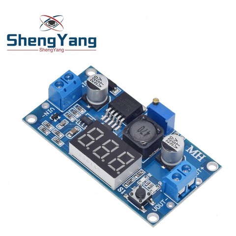 ShengYang-módulo de fuente de alimentación LM2596 LM2596S, voltímetro LED, DC-DC, reductor ajustable, con pantalla digital, 1 Uds. ► Foto 1/6