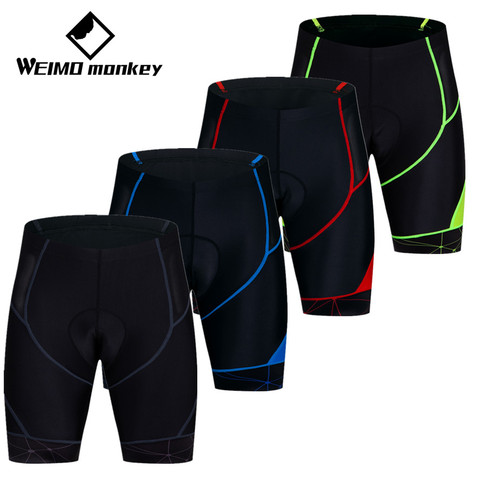 Pantalones cortos de ciclismo para hombre, ropa interior acolchada para bicicleta de montaña pro Team, verde y rojo, 2022 ► Foto 1/6