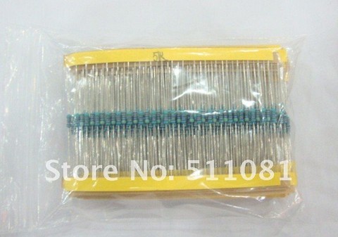 600 Uds = 30 valores * 20 piezas Uds cada película metálica Resistor pack 1/4W 1% resistor Kit surtido ► Foto 1/1