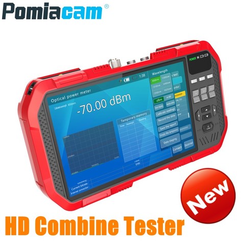 HD profesional probador para combinar DT-A86 7 pulgadas H.265 4K probador de cámara IP 8MP TVI CVI 5MP AHD CVBS CCTV Tester Monitor multímetro ► Foto 1/6