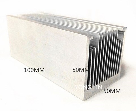 1 Uds LED disipador de calor/radiador de perfil-fan panel radiador 50 50-100mm IC disipador de calor/disipador de aluminio LED ► Foto 1/3