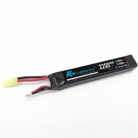 Limskey 11,1 V 2200 mAh 30C Max 60C 3 S Mini arma del Airsoft RC modelo de helicóptero Quadcopter RC batería LiPo el arma del Airsoft de la batería ► Foto 1/5