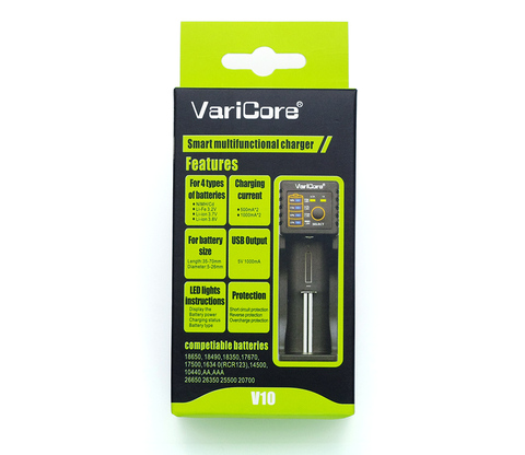 VariCore V10 V40 AA AAA 18650, 26650, 18350, 16340,14500 10440 de 26500 de hierro de litio de 3,2 V 1,2 V 3,7 V NiMH e-cigarrillo cargador de batería ► Foto 1/6