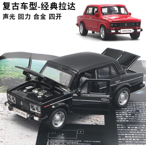 Hx-Coche de juguete autovaz-lada escala 1:32, juguete de Metal fundido a presión y vehículos de juguete, modelo en miniatura ► Foto 1/6