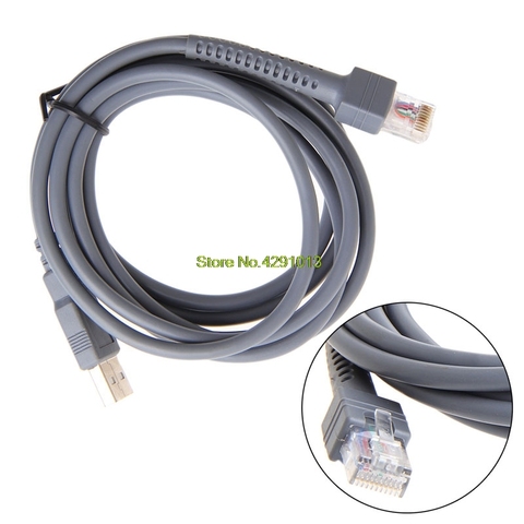2022 nuevo 2M símbolo escáner de código de barras USB Cable LS1203 LS2208 LS4208 LS3008 CBA-U01-S07ZAR ► Foto 1/6