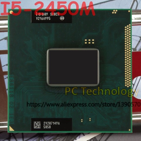Original Intel core CPU I5-2450M SR0CH procesador I5 2450M 2,5 GHz 3M 35W apoyo HM65/HM67 envío gratis ► Foto 1/1