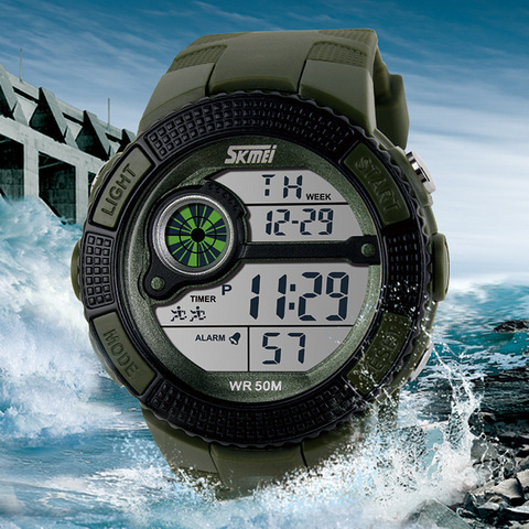 2022 nueva marca Skmei hombres LED Digital Reloj militar traje para correr deportes relojes de moda al aire libre relojes de pulsera Reloj Hombre ► Foto 1/6