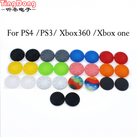 2 unids de goma de silicona de pulgar Stick analógico asas tapa para PS3 PS4 PS2 controlador para Xbox 360 joysticks tapa ► Foto 1/6