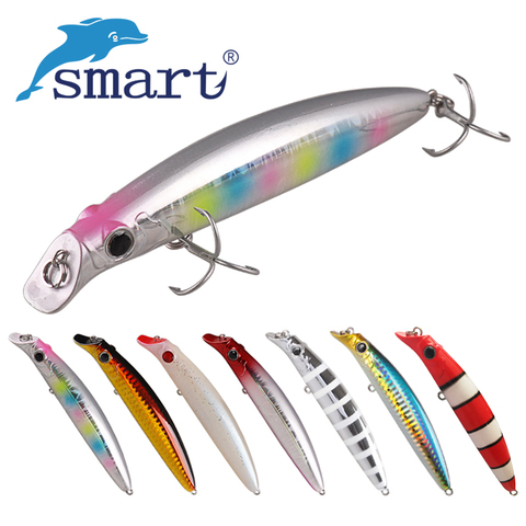 Señuelo de pesca de Smart piscardo, cebo duro flotador con triple gancho VMC, fundición larga, Wobblers, equipo de pesca de carpa, 115mm, 19g ► Foto 1/6