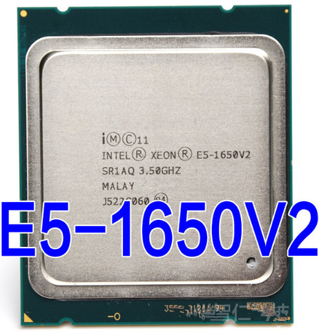 Procesador Intel Xeon E5 1650 V2 E5-1650 V2 e5 1650 V2 CPU LGA 2011 procesador de servidor procesador de escritorio puede trabajar ► Foto 1/1