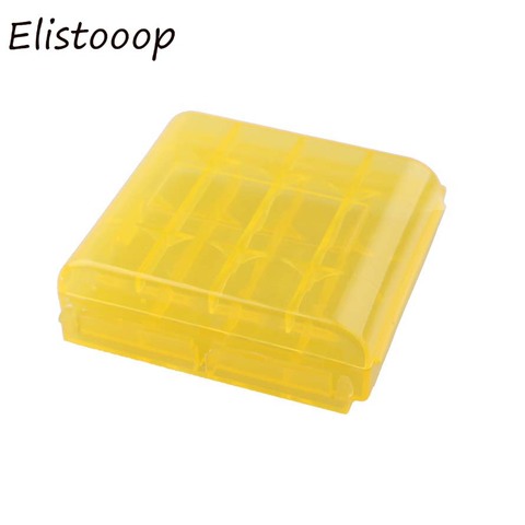 Elistooop caja de plástico de almacenamiento de soporte cubierta de la caja para 10440, 14500 AA AAA batería caja contenedor Bolsa caso organizador caja ► Foto 1/4
