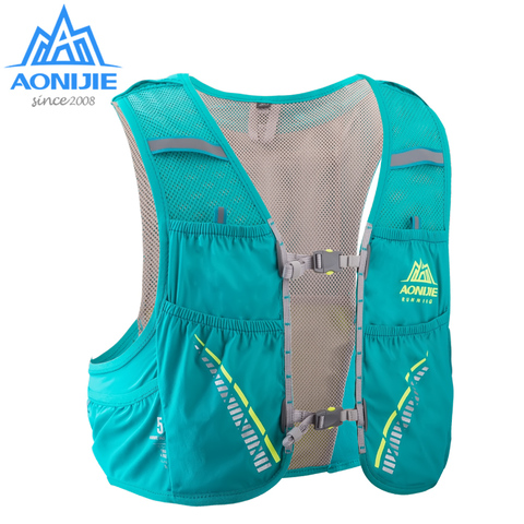 AONIJIE C933 Paquete de hidratación mochila bolsa chaleco arnés de vejiga de agua senderismo Camping correr carrera de maratón escalada 5L ► Foto 1/6