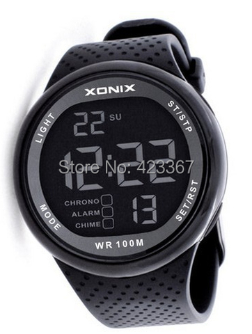 Reloj de pulsera Digital deportivo para hombre, resistente al agua, 100m, luz Led, multifunción, de buceo, para exteriores ► Foto 1/4