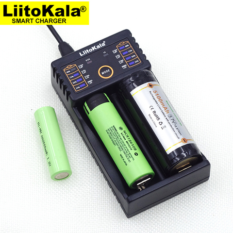 Liitokala-cargador de batería Lii-202 100B, carga 18650, 1,2 V, 3,7 V, 3,2 V, AA/AAA, 26650, 10440, 16340, 25500, NiMH, batería de litio ► Foto 1/6