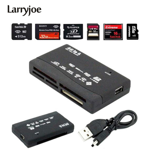 Larryjoe-Lector de tarjetas de memoria, Mini Micro SD, T-Flash, TF, M2, USB, plástico, 2,0 ► Foto 1/5