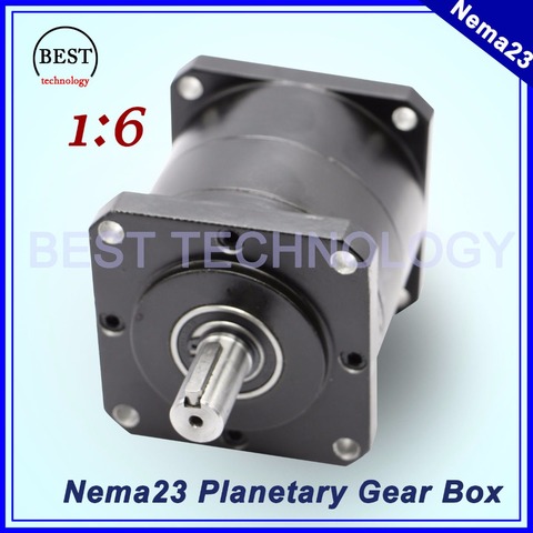 Nema23 Motores reducción planetaria 1:6 planeta caja de cambios 57mm Motores reductor de velocidad planetario alto par de alta calidad!! ► Foto 1/6