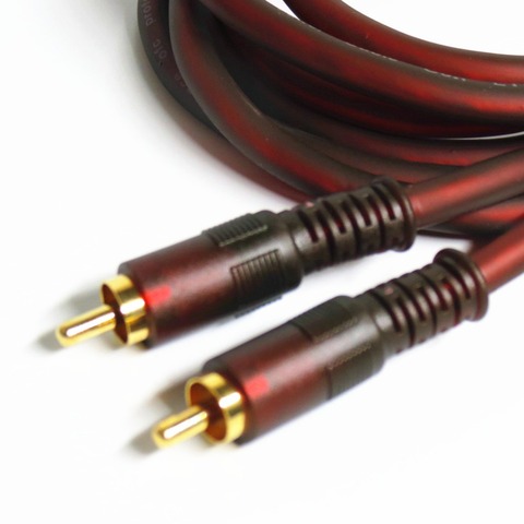 99.99% cobre libre de oxígeno 1RCA a 1RCA coaxial línea de audio subwoofer bajo cable de audio transmisión de señal estable DAC línea coaxial ► Foto 1/3