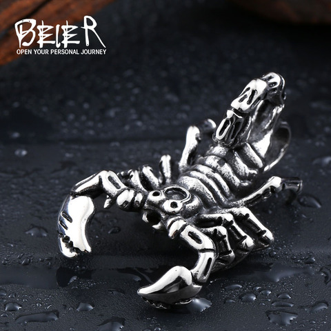 Beier nueva tienda colgante de Acero Inoxidable 316L collar Animal Scorpion Colgante de joyería LLBP8-134R ► Foto 1/6