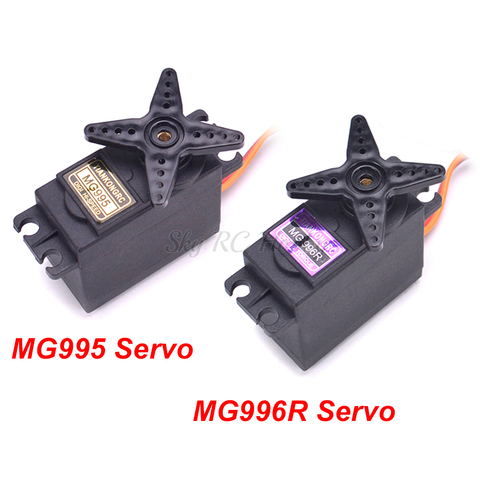 Servo engranaje Digital de Metal para coche de carreras, piezas de camión, coche de control remoto en miniatura, helicóptero, barco, MG995 MG 995 / MG996R MG996, 1 Uds. ► Foto 1/6