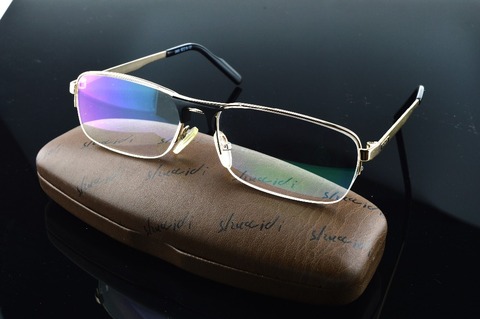 2022 Real nuevo diseñador de cristal de titanio de alta calidad de Aviador Ministro Oculos gafas de lectura + 1 + 1,50 + 2,0 + 3,0 + 3,5 + 4 ► Foto 1/5