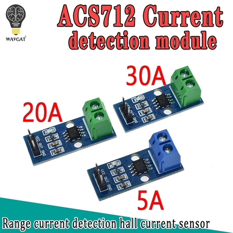 WAVGAT gran venta ACS712 20A rango Hall Sensor de corriente módulo ACS712 módulo para Arduino 20A ► Foto 1/6