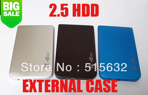 Carcasa/funda para disco duro HDD, USB 2,0, 2,5 