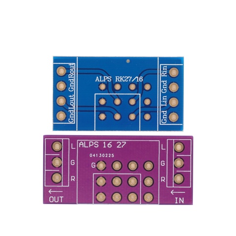 Placa PCB de doble cara, adaptador de circuito FR4 para ALPS RK16 RK27, potenciómetros de volumen, amplificador de Audio Hifi, bricolaje, 1 ud. ► Foto 1/6