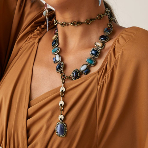 2022 nueva marca Za collar Boho Seashell Conch Maxi gargantilla collar mujer Piedra Natural imitación perla Collar para mujer ► Foto 1/6