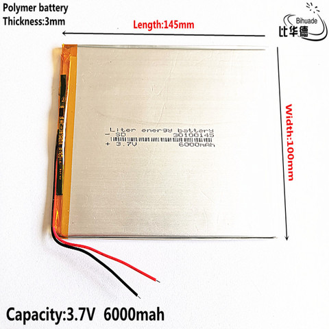 Batería Universal de polímero de litio para tableta Digma optima 30100145 3G TT1006MG/para irbis tz172, 10,6 mah, 6000 V, buena calidad, 3,7 ► Foto 1/5