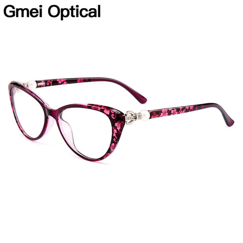 Gmei-gafas ópticas ultraligeras TR90 para mujer, anteojos con montura para miopía, hipermetropía gafas para M1711 ► Foto 1/6