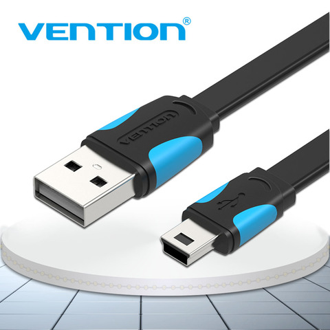 Vention Mini Cable USB Mini USB a USB Cable de datos de carga rápida para teléfono celular cámara Digital HDD MP3 MP4 Player tabletas GPS ► Foto 1/6