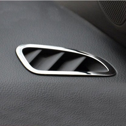 2 unids de acero inoxidable Interior del coche aire acondicionado Trim etiqueta engomada de la cubierta del caso para Chevrolet CRUZE 2009, 2011, 2012, 2013, 2014 ► Foto 1/3