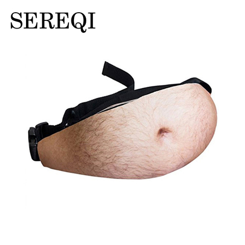 SEREQI-riñonera con bolsillos para el vientre para hombre y mujer, bolso de cuero sintético para la cintura, organizador de viaje antirrobo para teléfono ► Foto 1/6