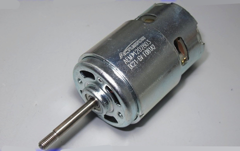 Motor de CC de 12V, 18V, 24V, 36V, alto par, rodamiento de bolas delanteras, MOTOR recortador de césped, 775 ► Foto 1/6