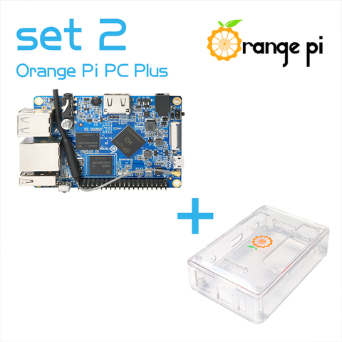 Orange Pi PC Plus + funda transparente ABS, funciona con Android 4,4, Ubuntu, imagen de piña ► Foto 1/6