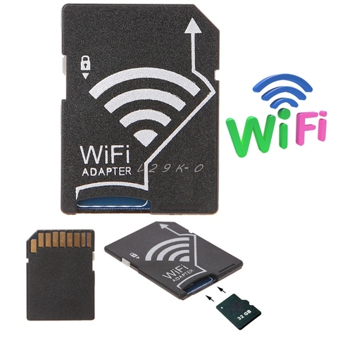 Adaptador Wifi para tarjeta Micro SD TF a SD para foto de cámara inalámbrica a la tableta del teléfono ► Foto 1/1