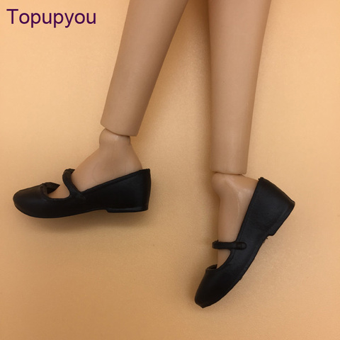 Topupyou-zapatos de pie plano para muñeca barbie, zapatos negros, nuevo estilo, Topup5 ► Foto 1/2