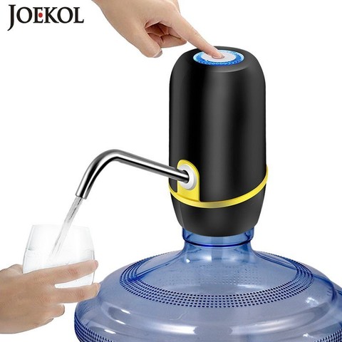 Bomba de agua inalámbrica con carga Usb para botella, botella eléctrica portátil, dispensador de agua potable, bomba de mano, agua embotellada ► Foto 1/6