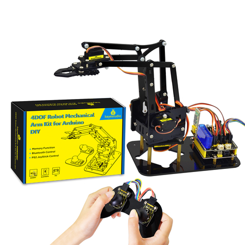 Kit de garra de brazo mecánico de Robot de juguete acrílico 4DOF de Keyestudio para Arduino DIY Robot ► Foto 1/6